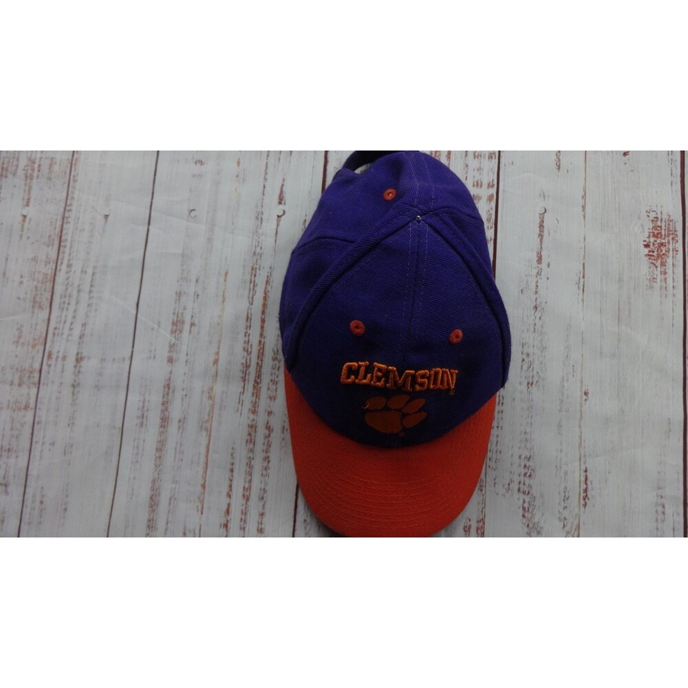 Vintage Clemson Tigers University Snap back Purple, Orange Paw CFB Sport  Hat